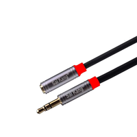 Cable TL LINK 3 RCA Hembra-Hembra que se conecta a 3 Cables BNC con Cubierta de PVC y Blindaje Trenzado para Aplicaciones de Cámaras de Coche y Reproductores de DVD