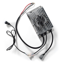 Chargeur de batterie embarqué 24V 10A pour voiturette de golf, compatible Li-Ion NCM, LiFePO4, Lion, Plomb-Acide, sortie 12V 36V 48V, entrée 15A, EU AU