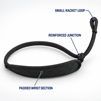 Sangle de poignet réglable pour raquette de padel, cordon de sécurité détachable en nylon durable, cordon de remplacement avec logo personnalisé pour raquette de tennis