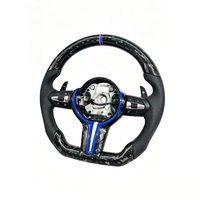 Volant en cuir perforé en fibre de carbone forgée pour BMW F01 F11 F15 F10 F20 F30 E46 E92 Série 3 Série 5
