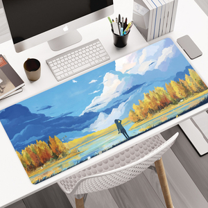 Custom Image Autumn Landscape Mountains Desk <b>Mat</b> Gaming Mouse Pad XL <b>Large</b> Rubber Base Mousepad OEM Desk Pad for Office Keyboard - Product Image 1
