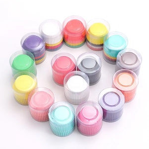 Wanlihao 100 unids/caja antiadherente a prueba de grasa Cupcake Liners hornear pastel molde <span class=keywords><strong>papel</strong></span> Muffin tazas - Product Image 1