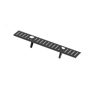 Black Metal 24 36 pulgadas Extra Long Set Top Box Estante de pantalla Monitor de acero TV Top Shelf - Product Image 3