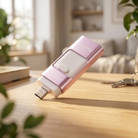 Unidad Flash USB Directa de Fábrica, Unidad Flash USB 3.0 de Alta Velocidad al por Mayor, Interfaz Dual OTG, Pendrive para Dispositivos IOS, Android y Windows