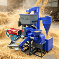 Machine à décortiquer le riz combinée modèle 70 80 avec alimentation automatique, séparateur de pierres et broyeur de son fin pour le traitement du riz paddy