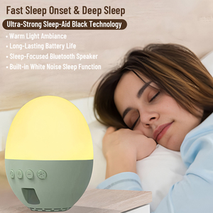 Altavoz <span class=keywords><strong>de</strong></span> <span class=keywords><strong>Música</strong></span> Relajante para Bebés con 13 Canciones <span class=keywords><strong>de</strong></span> Ruido Blanco, Luz Nocturna Colorida para la Mesita <span class=keywords><strong>de</strong></span> Noche - Product Image 3