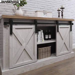 Kit de quincaillerie pour <span class=keywords><strong>porte</strong></span> de grange <span class=keywords><strong>coulissante</strong></span> en bois rustique noir courbé droit de 2,5 à 10 pieds, <span class=keywords><strong>rail</strong></span> de <span class=keywords><strong>porte</strong></span> de <span class=keywords><strong>placard</strong></span> intérieur - Product Image 4