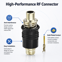 Câble d'antenne coaxial pour autoradios Rg58 Crimp Male Raku 2 RAST-II RAW COMA HC97, boîtier en plastique, connecteur auto droit 4G