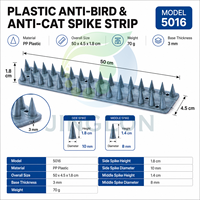Pointes anti-escalade en plastique solide écologiques de haute qualité, vente en gros, répulsif pour oiseaux pour la lutte contre les animaux et les nuisibles