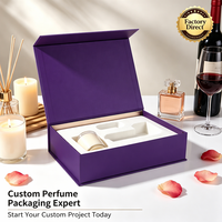 Boîtes d'emballage de luxe personnalisées en carton magnétique pour soins de la peau, huiles essentielles, parfums, cosmétiques