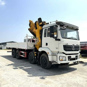 Camion grue articulée Shacman 8x4 de 16 tonnes avec grue pliante, prix usine - Product Image 6