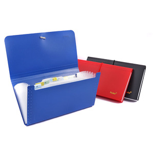 משרד הספר foska מספק מים עמיד מים עמיד pp חומר 13 כיסים להרחיב קובץ פלסטיק עבור קבלות & קופונים - Product Image 1