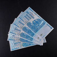 Vente en gros de cartes de collection souvenirs en plastique Feuille d'or 24K Euro Japon Zimbabwe Billets Modèle japonais Billet d'or Argent