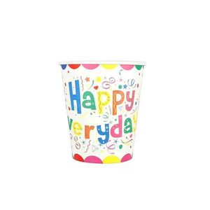 Happy Birthday Colorful Balloon Paper <b>Cups</b> And Plates Set Disposable Party Supplies For Birthday Celebration Cartoon Style - Product Image 5