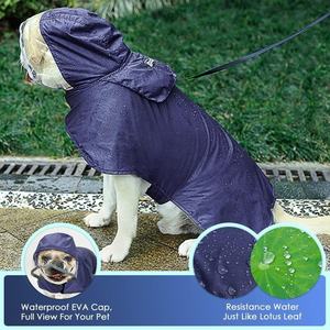 JW PET orta köpek yağmur ceket, küçük köpek yağmurluk, yağmurluk köpek giysileri için giyim aksesuarları rüzgar geçirmez yağmur dişli - Product Image 4