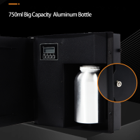 Diffuseur d'arômes à brume froide pour huiles essentielles, nébuliseur 750 ml en métal, diffuseur d'air sans eau contrôlé par application, machine de désodorisation
