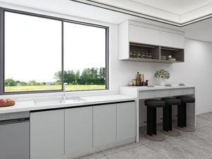 Youya Home Gabinetes de cocina modernos modulares en forma de U Montado en la pared Gabinete de cocina al por mayor Acero inoxidable con cajones de almacenamiento - Product Image 5