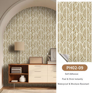 Carta da Parati Autoadesiva Economica e Spessa con Motivi Geometrici e Rattan per Rinnovamento <span class=keywords><strong>Mobili</strong></span> - Product Image 3