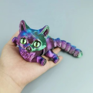 Nouveaux jouets imprimés en 3D, figurine réaliste de chat Sphynx sans poils, entièrement articulée et mobile, cadeau surprise - Product Image 1