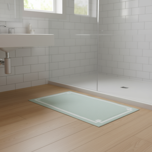 Tapis de bain en coton tufté 24x72 rectangulaire, design minimaliste, tapis de bain de qualité supérieure - Product Image 2