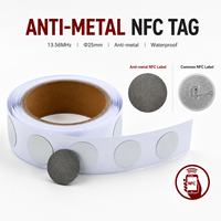 Etiqueta RFID UHF Anti-Metal de Fábrica, Etiqueta Adhesiva RFID UHF Anti-Metal para Gestión de Activos Metálicos