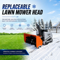 Souffleuse à neige robotisée 2-en-1 télécommandée avec moteur Loncin 15 CV et largeur de coupe de 100 cm pour usage commercial