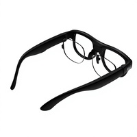 Lunettes AR intelligentes personnelles à micro-LED avec guides d'ondes, modèle pour sous-titres en direct, traduction en temps réel, navigation et IA, spécialisées pour malentendants/hypermouchards