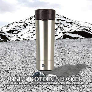 Modern Portable USB Rechargeable Stainless Steel Double Wall Thermal Insulation Water Bottle <strong>Electric</strong> Protein <strong>Shaker</strong> for Camping - Product Image 5