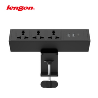 Enchufe universal de 10A/16A, muebles de calidad Superior, abrazadera de escritorio para conferencias, toma de corriente con toma de corriente controlada por USB