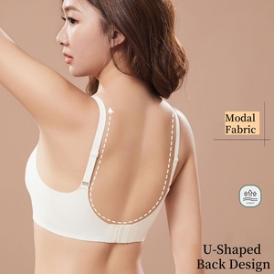 Source Factory Venta Al <span class=keywords><strong>Por</strong></span> Mayor De Sujetadores De Gelatina Modelo Tejido Modal Suave Push up Bras Sujetador De Gelatina Sin Costuras - Product Image 3