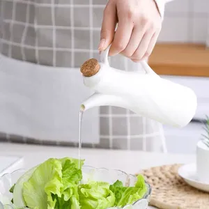 Nouvelle Bouteille d'Huile et de <span class=keywords><strong>Vinaigre</strong></span> en Porcelaine Blanche 2026, Distributeur d'Huile d'Olive en Céramique Moderne pour Cuisine, Contenants en Céramique - Product Image 3