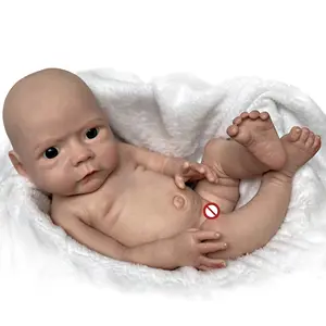 Kit per bambole Reborn in Silicone per tutto il corpo da 18 pollici fai da te dipinto o non verniciato fatto a mano Bebe Reborn De Silicone