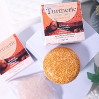 Sabun Sampo Padat Organik Buatan Tangan Beras Hitam Rosemary Jahe Madu Kelapa Jeruk Kunyit dengan Jahe
