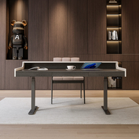 Bureau de travail à domicile aux spécifications personnalisables, design moderne, table élévatrice intelligente, style piano, bureau à hauteur variable