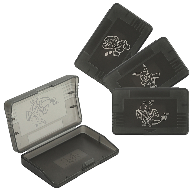 Clear Black Game Cartridge Card Cartoon Protective Storage Display Box Case Cover for Game Boy Advance GBA SP GBM Cart