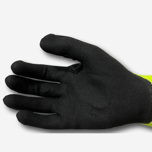 Guantes de trabajo de seguridad resistentes al impacto, Palma de nitrilo arenoso, 13G, TPR, EN388, 4542 ANSI, A5 - Product Image 5