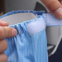 Botas de Seguridad Industriales Personalizadas Antiestáticas de Cuero con Entresuela de PVC y Suela de TPU Azules para Uso en Fábrica ESD y Salas Blancas, Unisex