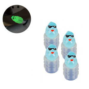 Glow In Dark Duck Valve <b>Caps</b> <b>For</b> <b>Car</b> Tire Green Yellow Screw On Type Auto <b>Dust</b> <b>Cap</b> - Product Image 4