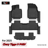 Tapis de sol de luxe en TPE pour Chery Tiggo 9 PHEV 2025 LHD 7 places SUV Maroc, kit complet imperméable et antidérapant