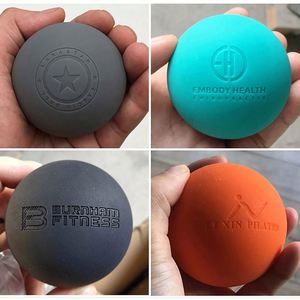 Ballon de massage en caoutchouc écologique personnalisé avec logo imprimé pour la libération des points de tension musculaire, la thérapie des points de déclenchement et le yoga (type lacrosse) - Product Image 6
