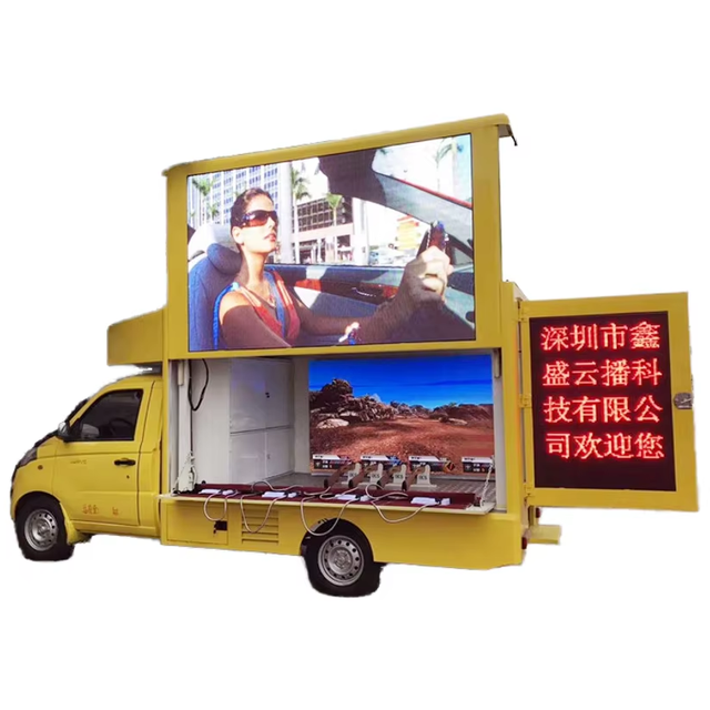 Mini P4 LED Display Truck Foton LED Billboard Van