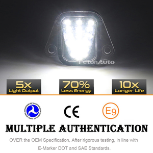 Pièces automobiles LED feux de plaque d'immatriculation de porte arrière voyant réflecteur d'avertissement pour Chevrolet Suburban 1500 2500 Tahoe GMC Yukon 2007-2014 - Product Image 3