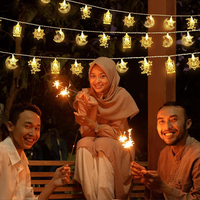 Décorations du Ramadan 2026, lanternes LED Ramadan, lumières féériques en forme de lune et d'étoile, lumières islamiques musulmanes Eid Mubarak, lumières du Ramadan, shopping en Chine