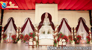Marcos de decoración para escenario de boda dorados tallados de gran tamaño, telón de fondo de boda tallado en fibra dorada real, marcos de telón de fondo de palacio majestuoso USA - Product Image 5