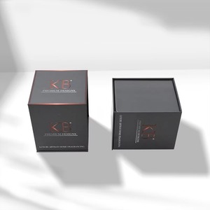 Caja de Cartón Rígido con Tapa Magnética Personalizada, Embalaje Elegante y de Lujo para Joyería, Cosméticos, Extensiones de Cabello y Pelucas, con Forro de Satén - Product Image 1