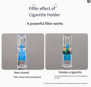 Filtre à cigarettes jetable pour hommes, universel pour cigarettes épaisses et fines, embout de filtre à cigarettes - Product Image 6