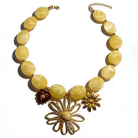 Collier Pendentif Perlé en Acier Inoxydable Doré Gaovo Premium, Design de Niche, Résistant au Ternissement, Bijoux de Mode pour Femme