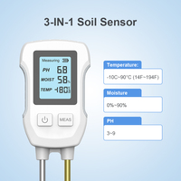 Testeur de sol numérique 3 en 1, mesureur d'humidité, de température et d'EC, hygromètre de sol, moniteur d'humidité, testeur de sol