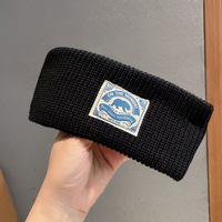 Bandeau de sport pour femmes, accessoires de cheveux d'hiver, Turban d'hiver, bandeau de cheveux tricoté en laine, couvre-chef, Patch personnalisé