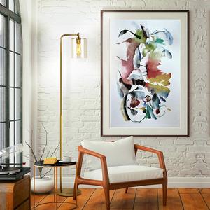 Lampada Da terra per Soggiorno camera Da Letto In Piedi <span class=keywords><strong>Luce</strong></span> Industriale con Appeso Lampada Paralume In Vetro/Vintage Alto Palo Da Incasso - Product Image 4